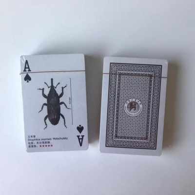 Custom white core /grey core/ blue core  paper card  54 poker card set card game