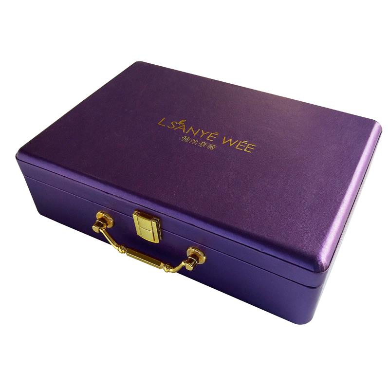 pu leather gift box  Lyophilized powder packaging box Custom design pu leather gift box